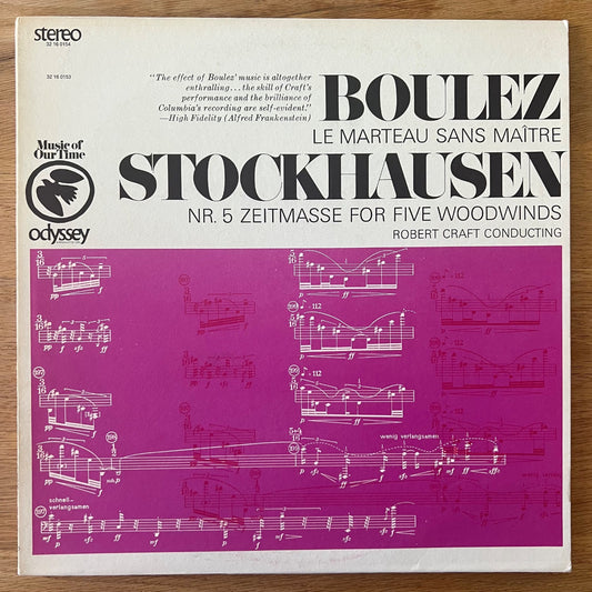Boulez, Stockhausen, Robert Craft - Le Marteau Sans Maître / US RE