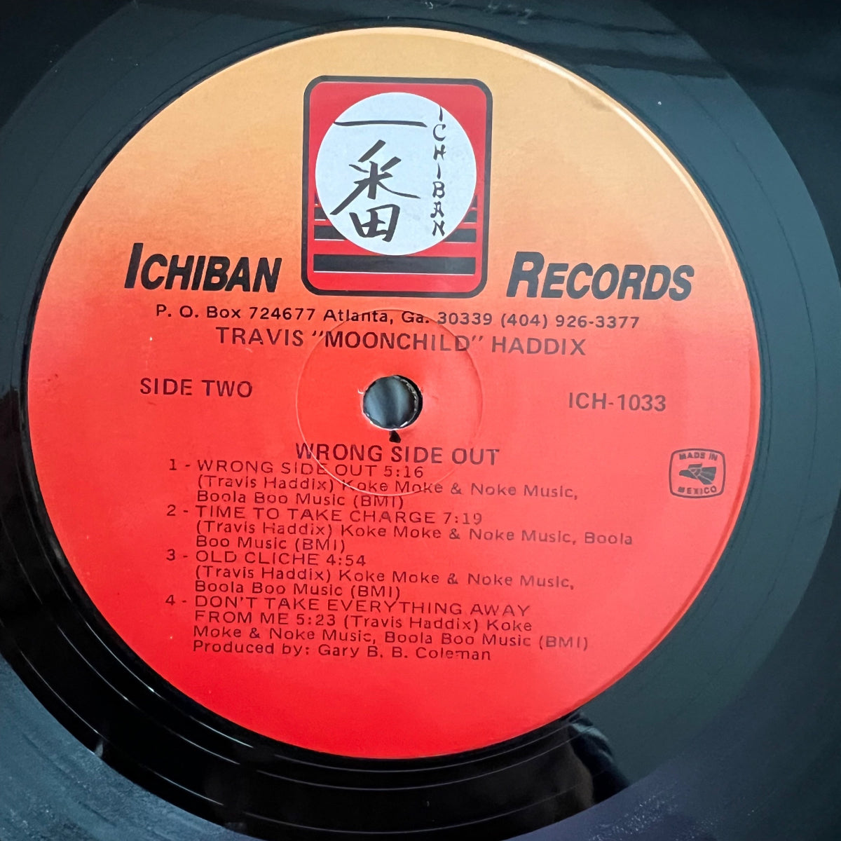 Travis "Moonchild" Haddix - Wrong Side Out / 1. Mexico 1988 - (M-/M-)