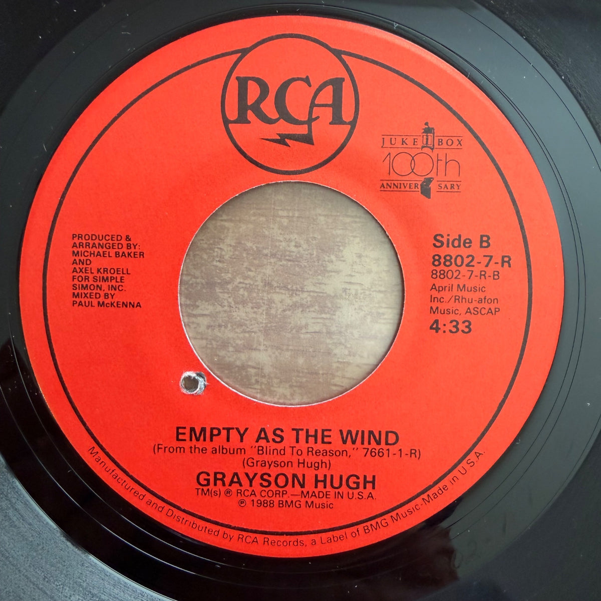 Grayson Hugh - Talk It Over / 1. Pressage US 1988 - (M-/M-)