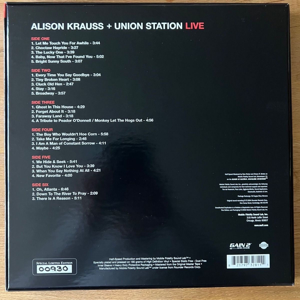 Alison Krauss & Union Station - Live / 3 LP Box-Set MFSL 2006 - (Mint)