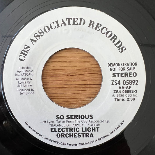 Electric Light Orchestra - So Serious / US-Promo 1986 - TOP
