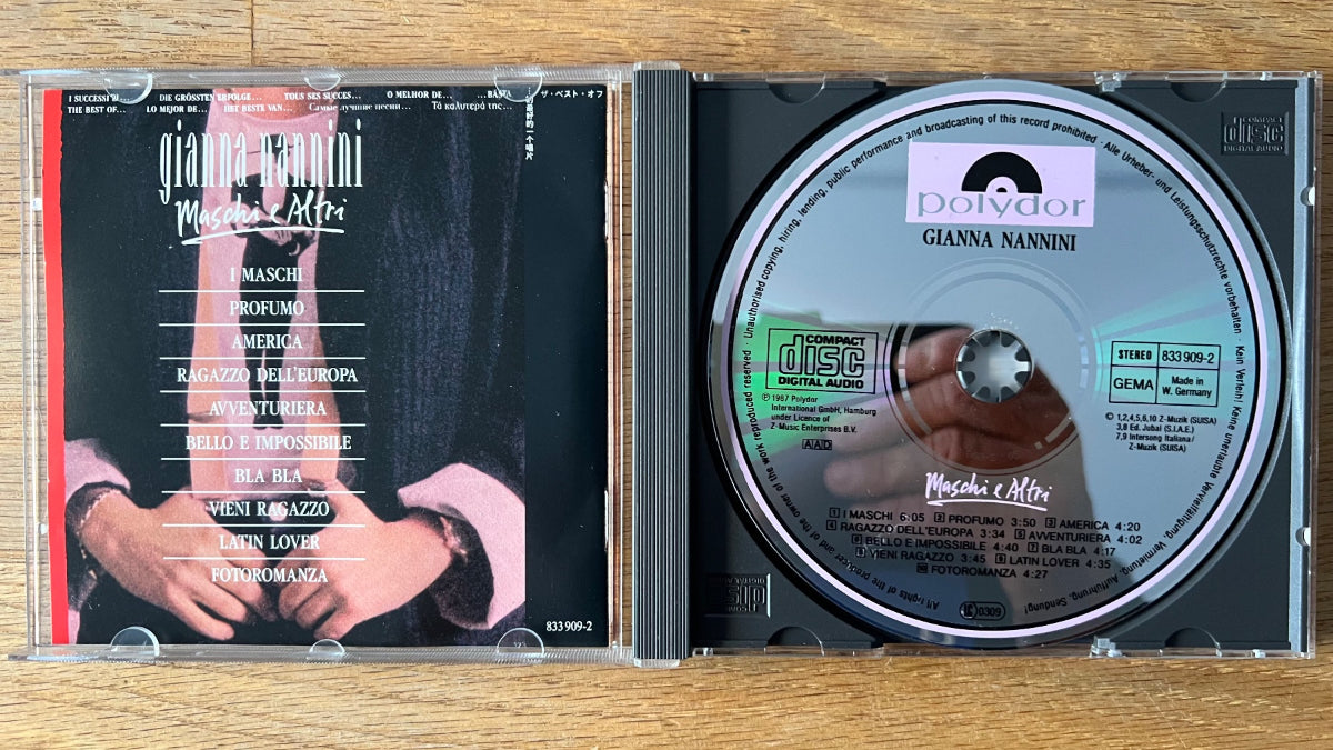 Gianna Nannini - Maschi E Altri / CD - 1. D-Press. 1987 - (M-/M-)
