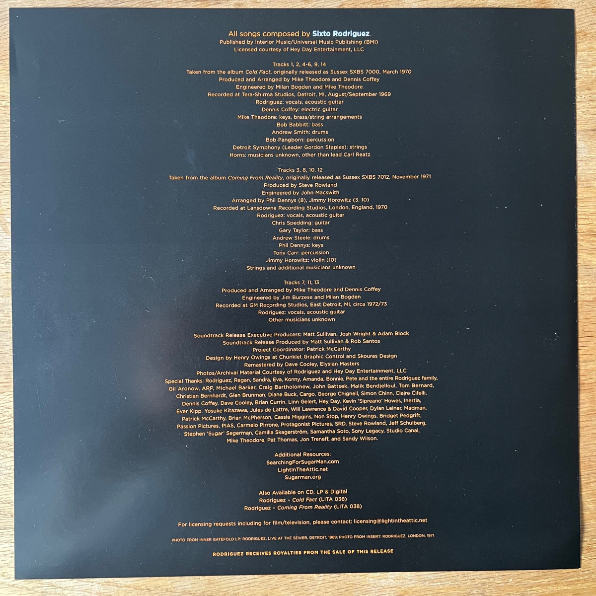 Rodriguez - Searching For Sugar Man / 1. US Press. 2012 -. (M-/VG++)