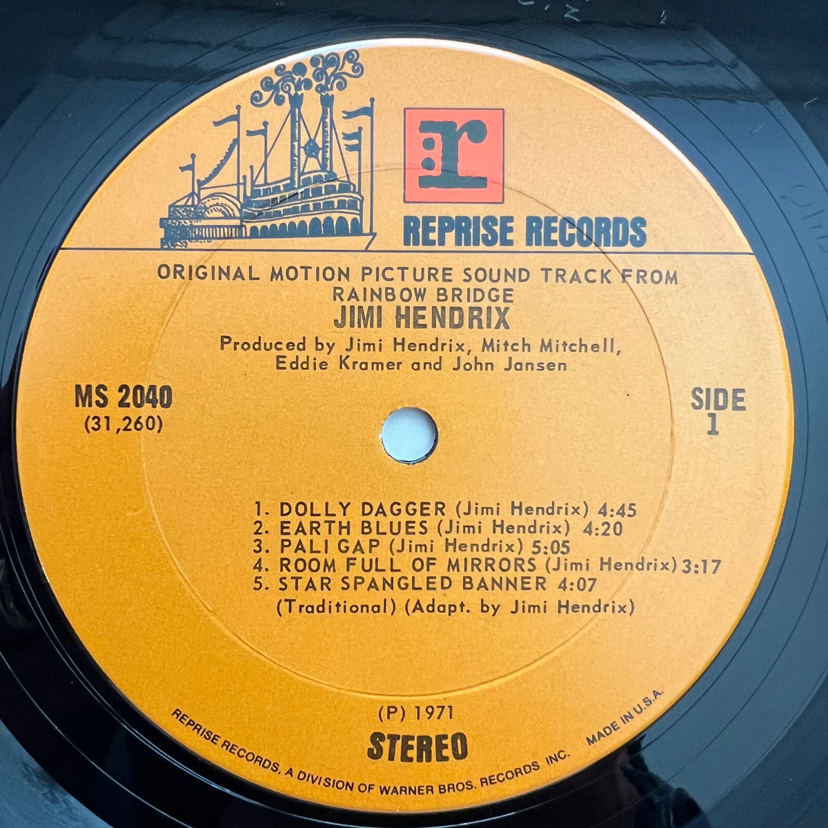 Jimi Hendrix - Rainbow Bridge (Soundtrack) / 1. US-Press 1971 - (M-/M-)