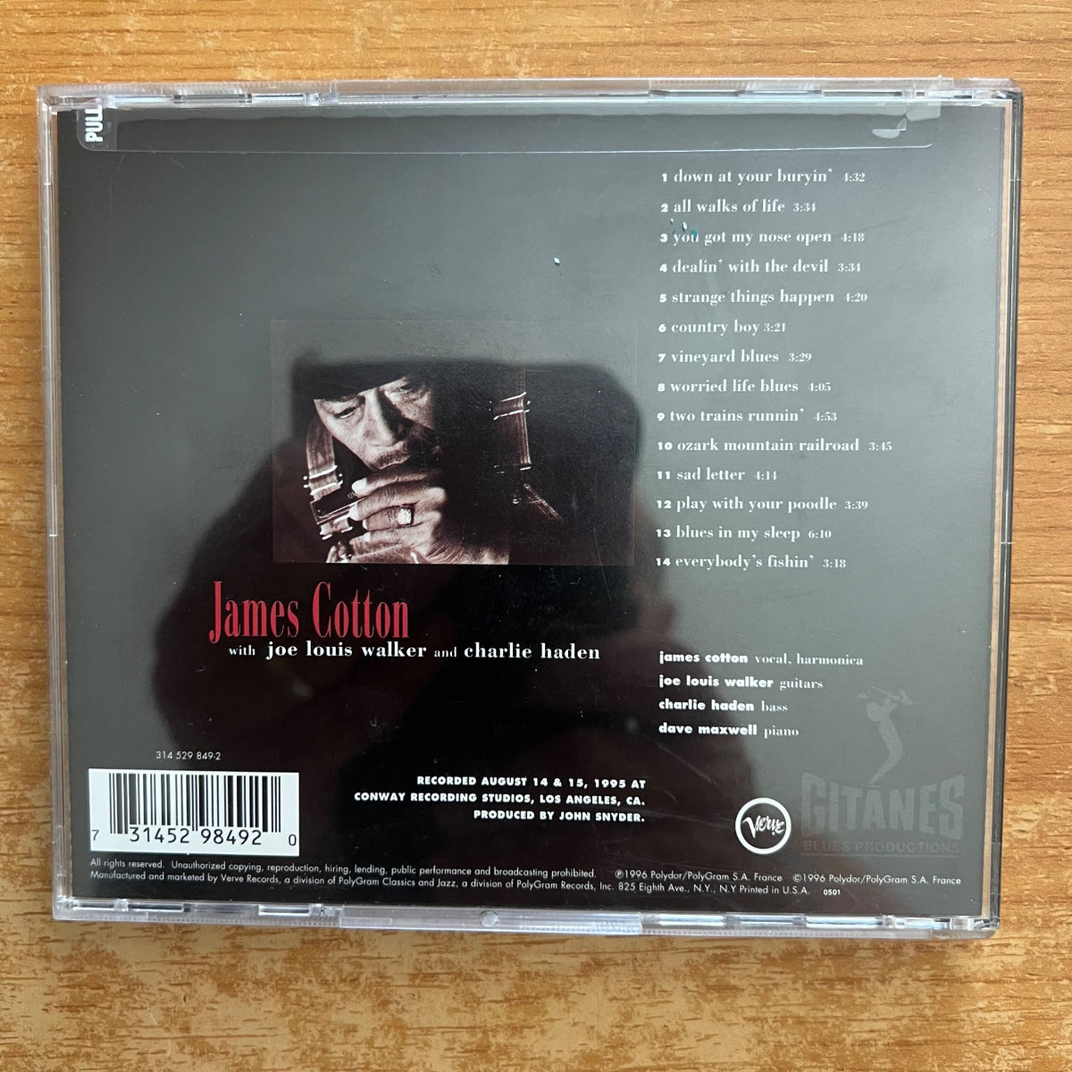 James Cotton - Deep In The Blues / CD - 1. US-Press. 1996