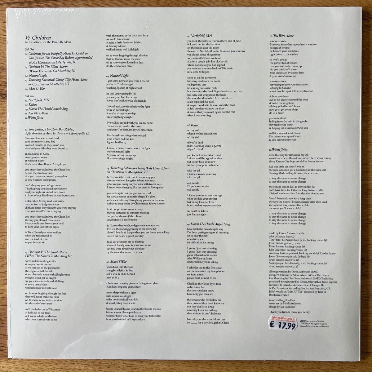 Casiotone For The Painfully Alone - Vs. Children / 1. EU Press. 2009 - (Mint &amp; Sealed)