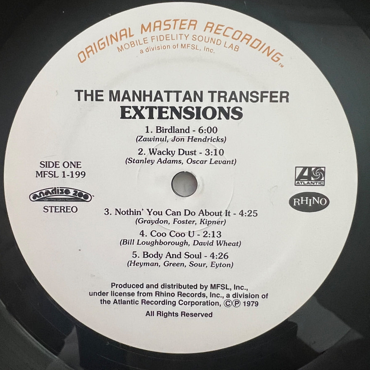 Manhattan Transfer - Extensions / Audiophile MFSL 1994 - (Mint)