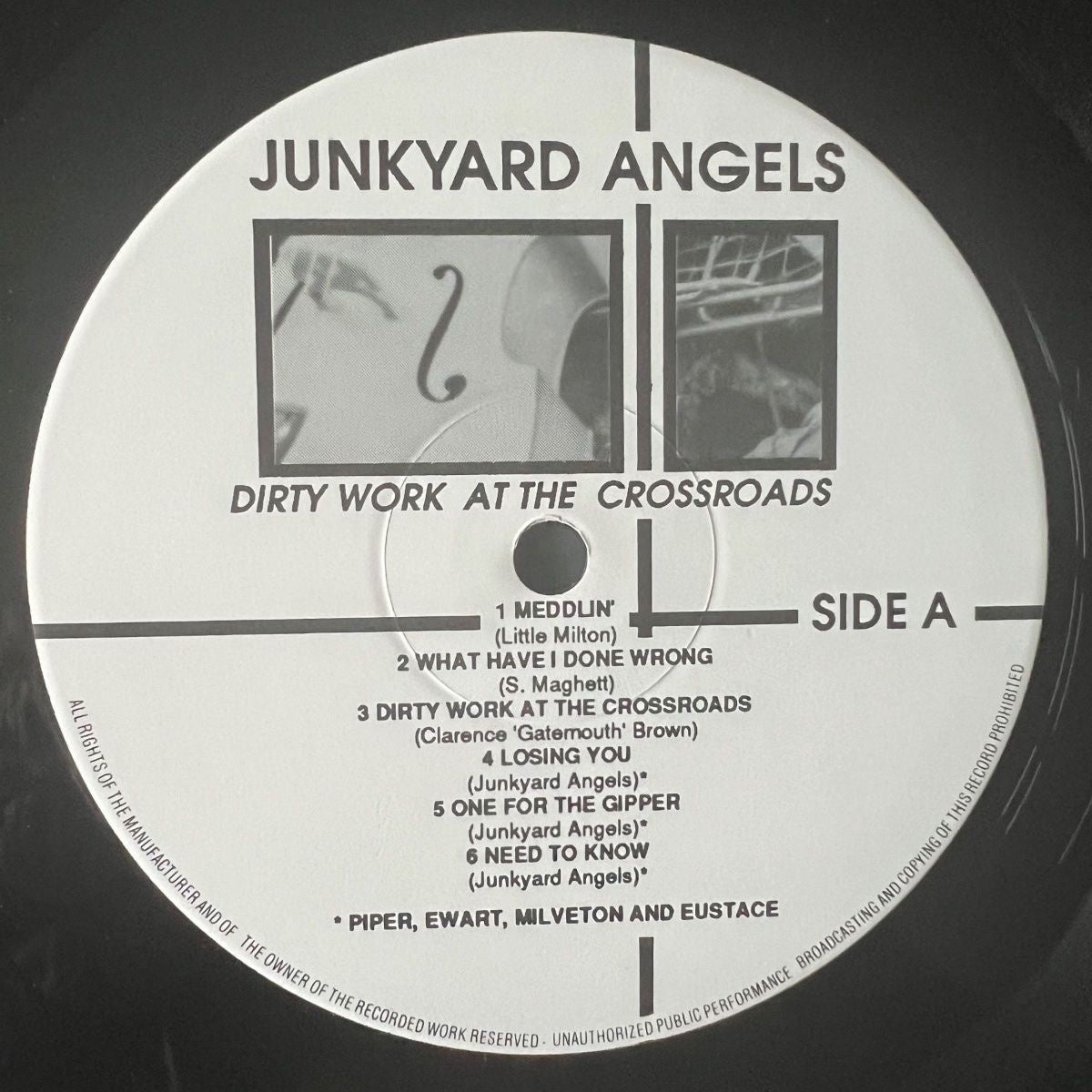 Junkyard Angels - Dirty Work At The Crossroads / 1. UK-Press. 1989 - (M-/VG++)