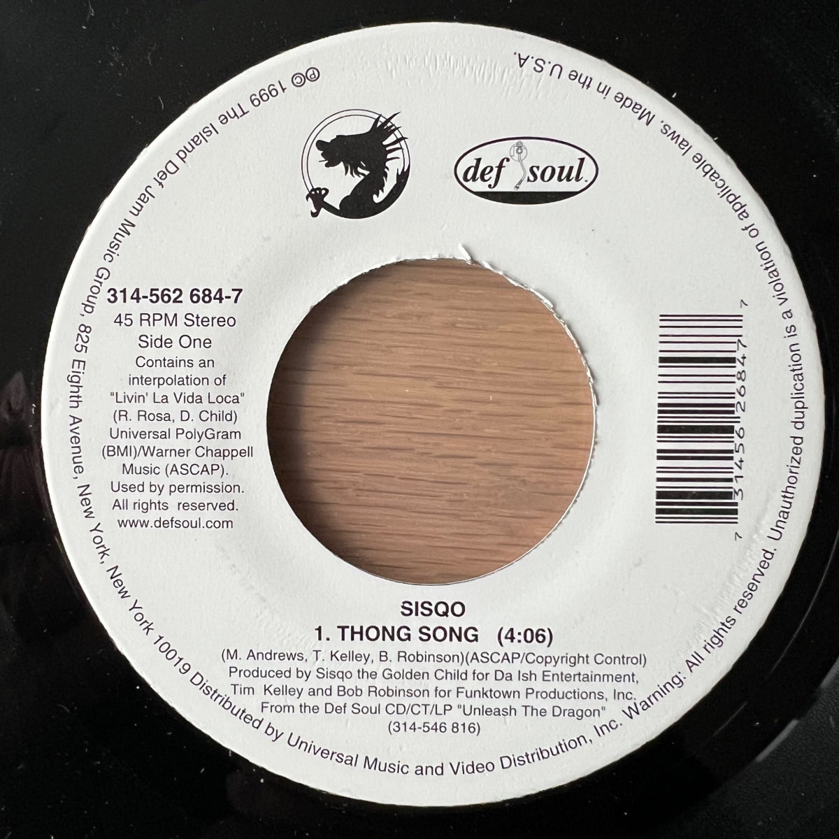 Sisquo - Thong Song / 1. US-Press. 2000 - Juke Box Edition - (VG+/Neutral)