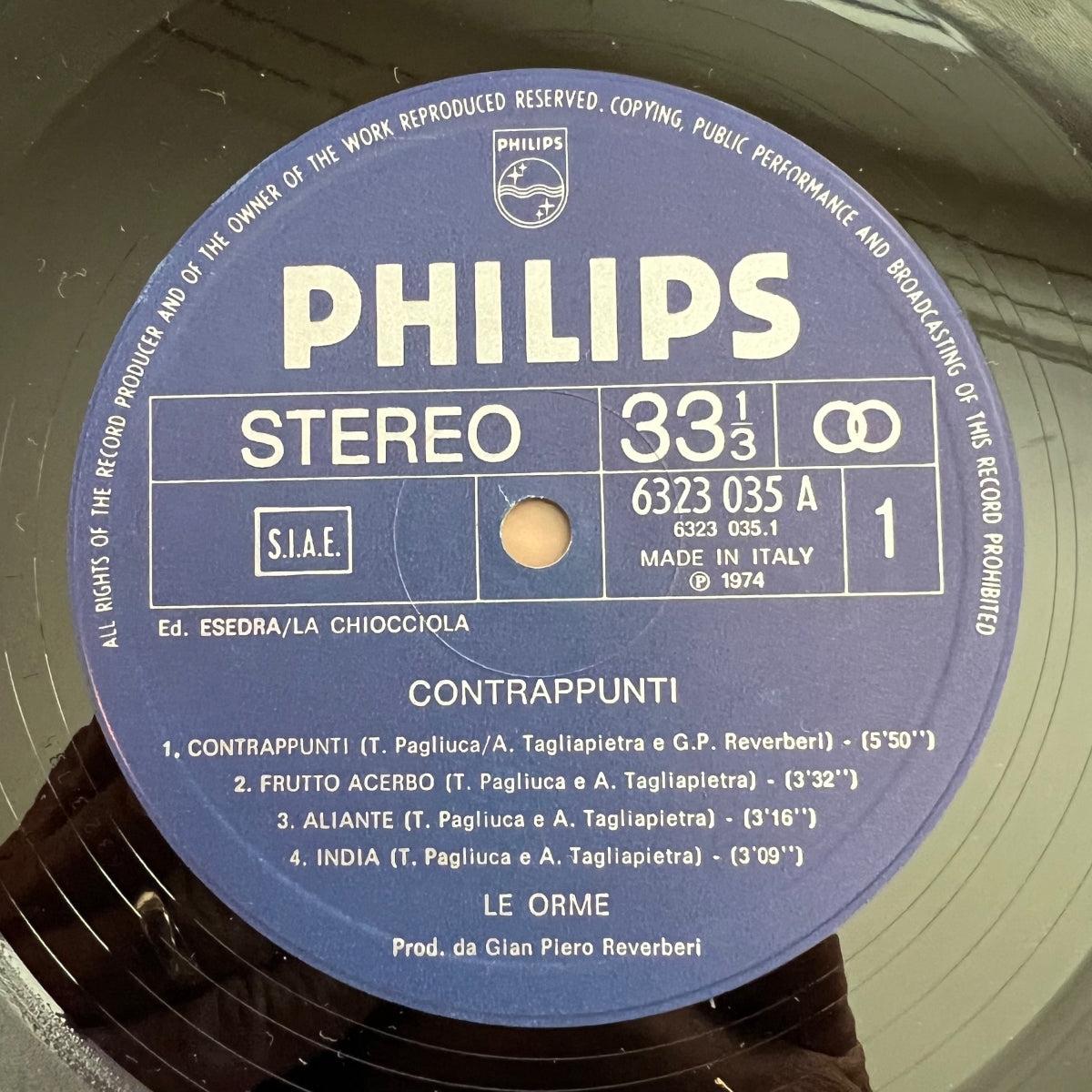 Le Orme - Contrappunti / 1. Italy-Press. 1974 - (M-/VG+)