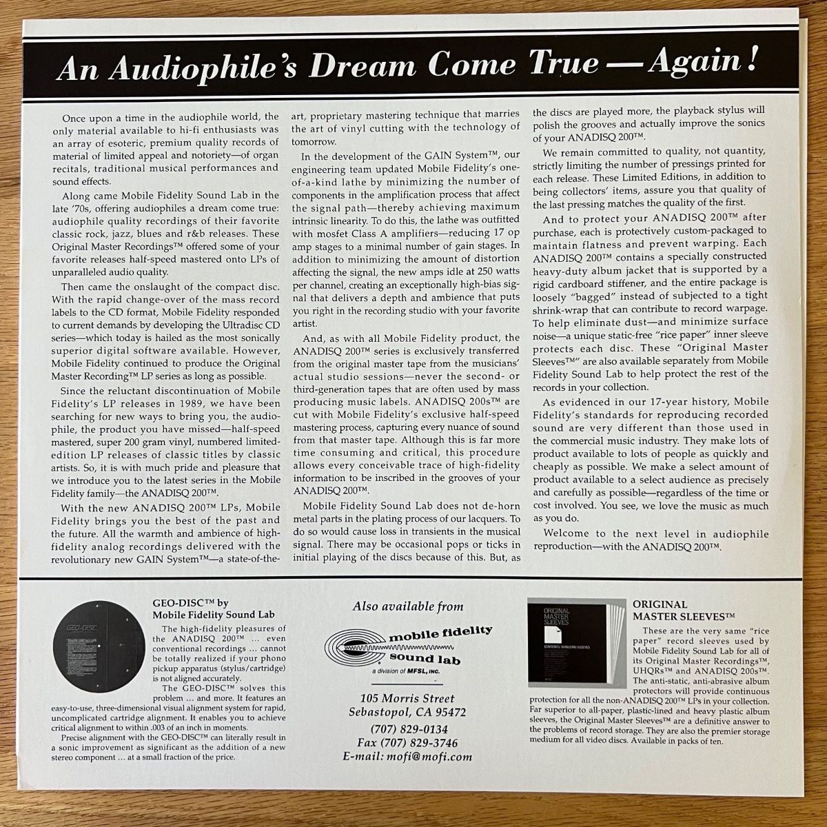 Emerson, Lake & Palmer - Tarkus / Audiophile MFSL 1994 - (Mint)