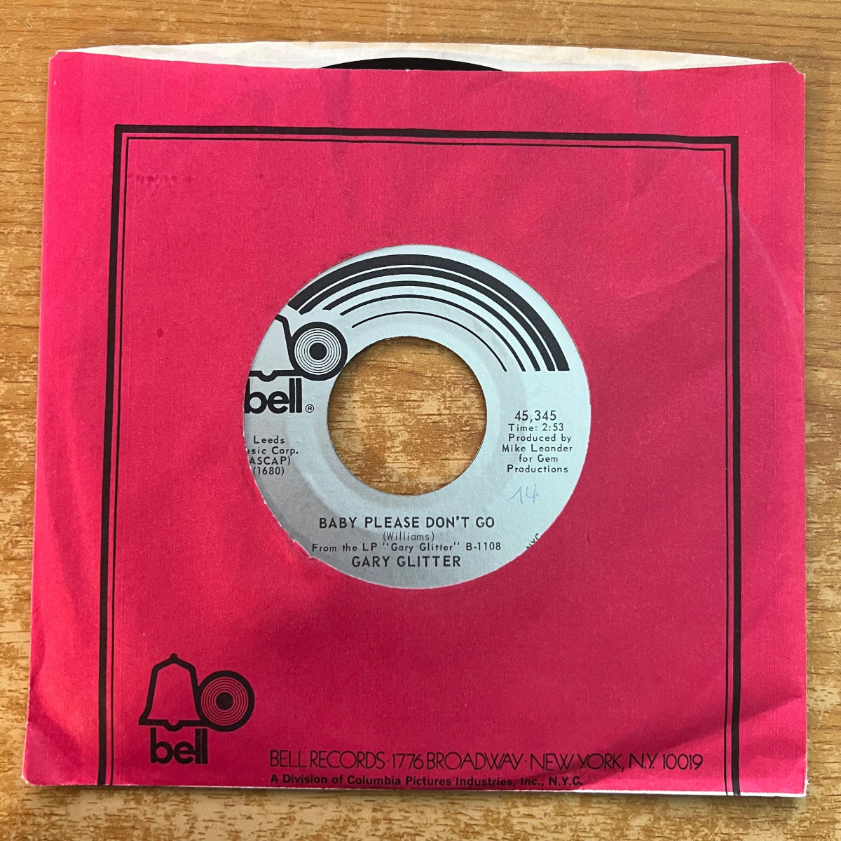 Gary Glitter - Baby Please Don't Go / 1. US-Press. 1973 - (VG++/VG++)