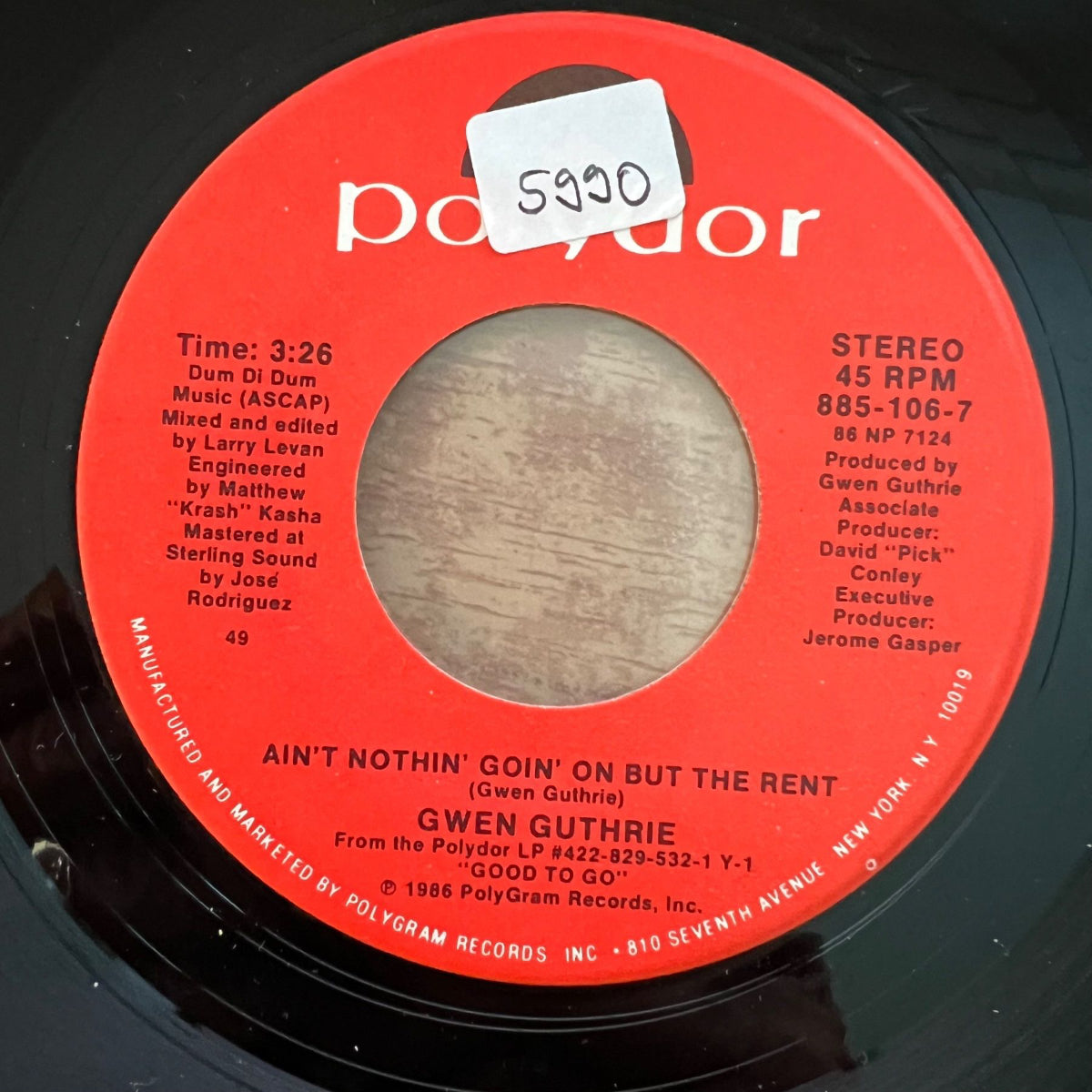 Gwen Guthrie - Ain't Nothin' Goin' On But The Rent / 1. US-Press. 1986 - (M-/M-)