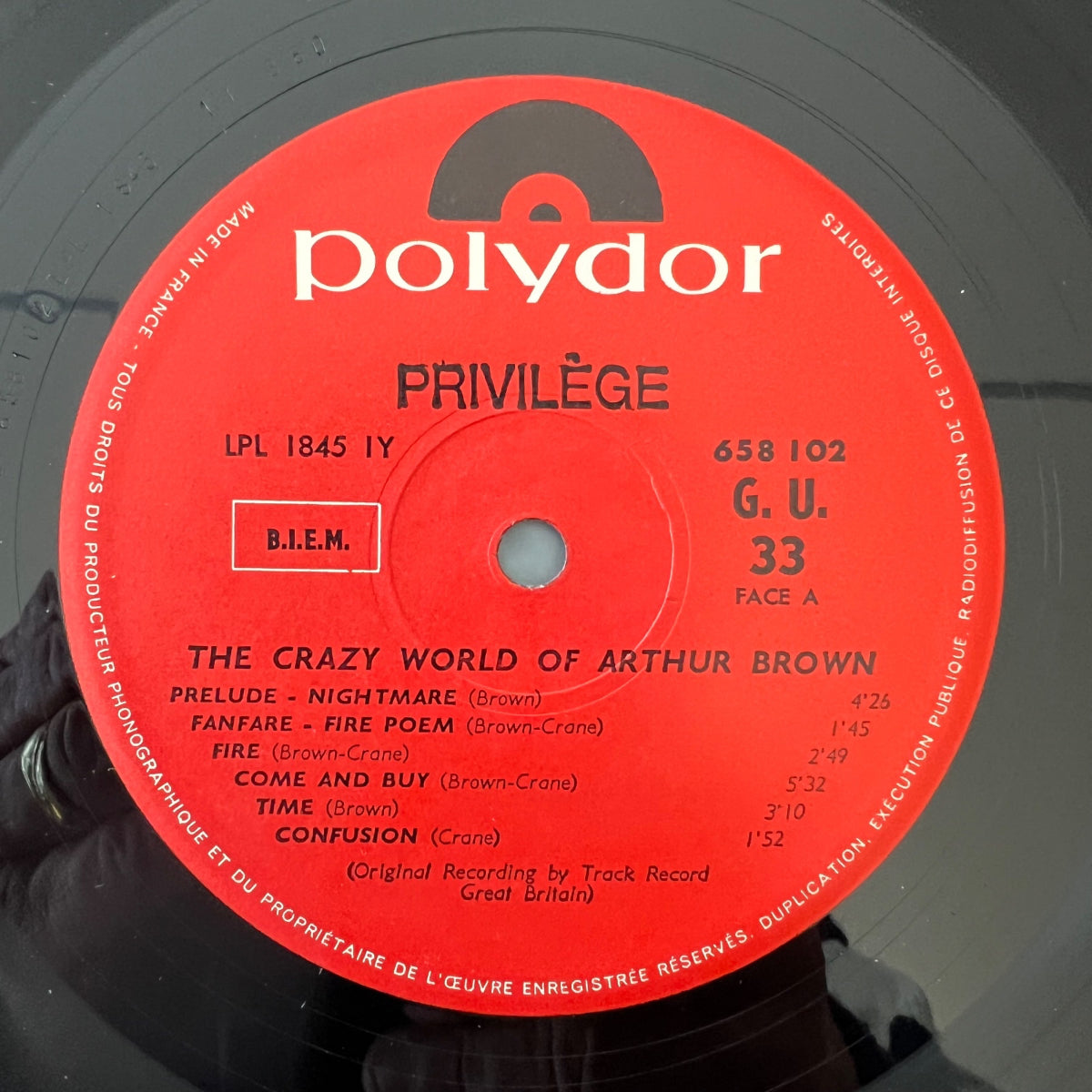 Le Monde fou d'Arthur Brown - Même / 1. France-Press. 1968