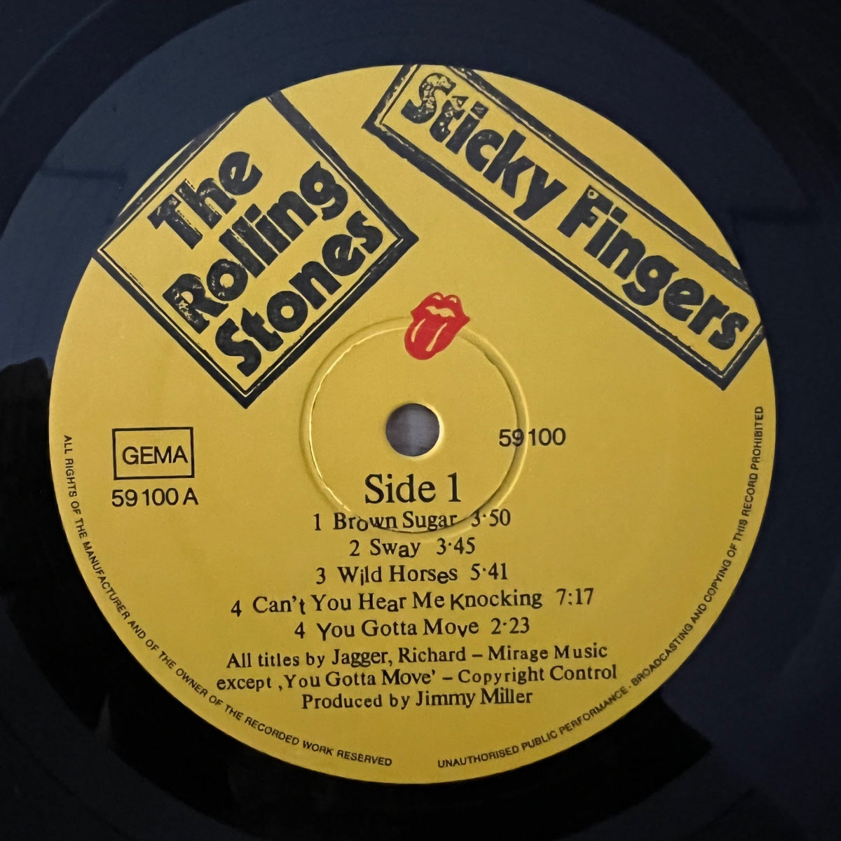 Rolling Stones - Sticky Fingers / 1. D-Press. 1971 - Misprint - (M-/VG++)