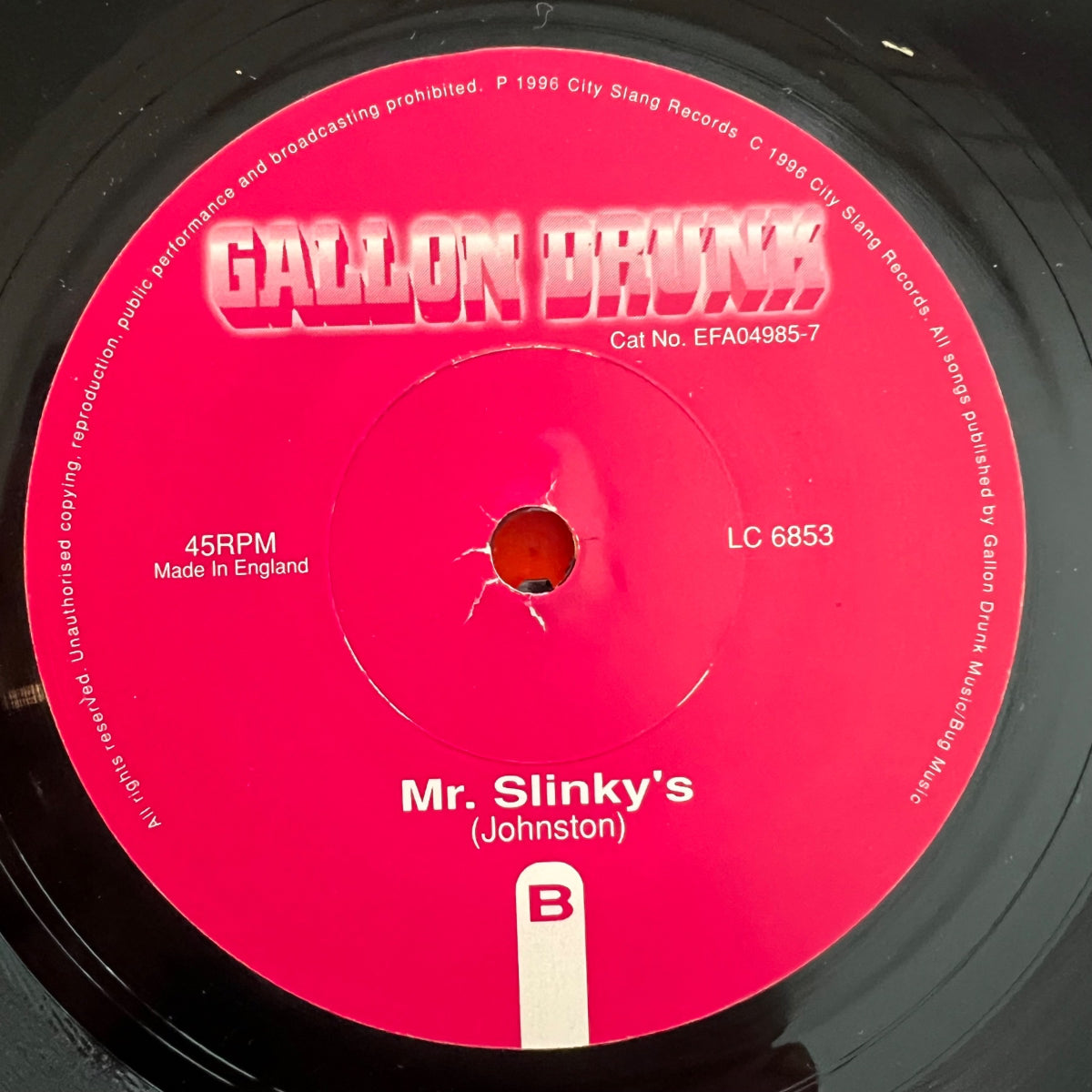 Gallon Drunk - Two Clear Eyes / 1. UK-Press. 1996 - (Mint)