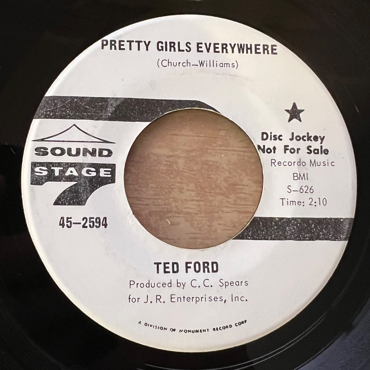 Ted Ford - Pretty Girls Everywhere / US-Promo 1967 - (VG++/Neutral)