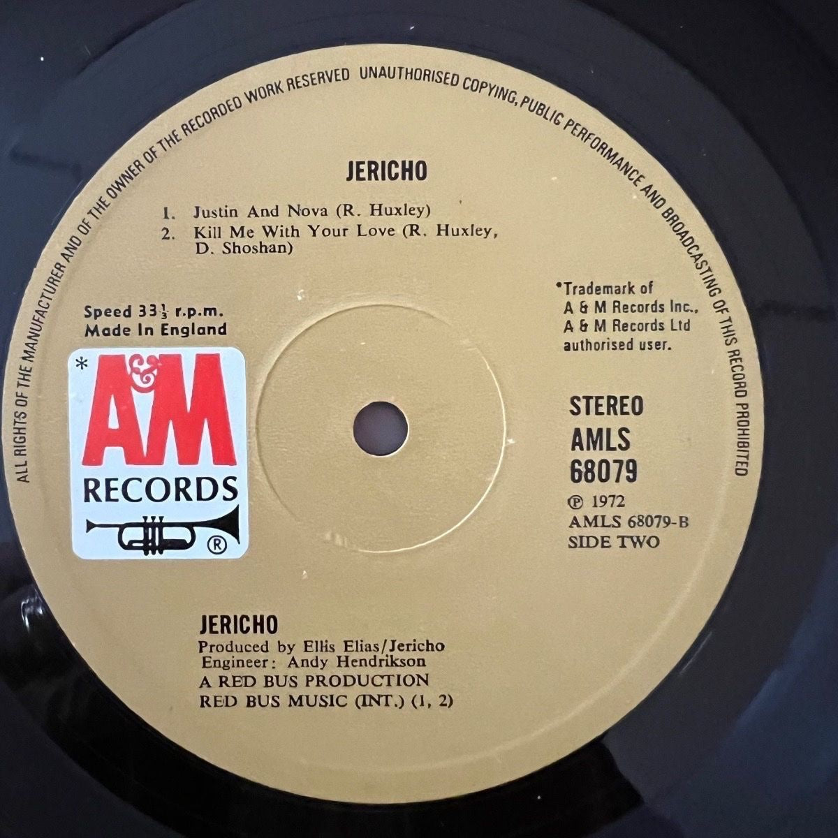 Jericho - Same / 1. UK-Press. 1972 - (M-/VG+)