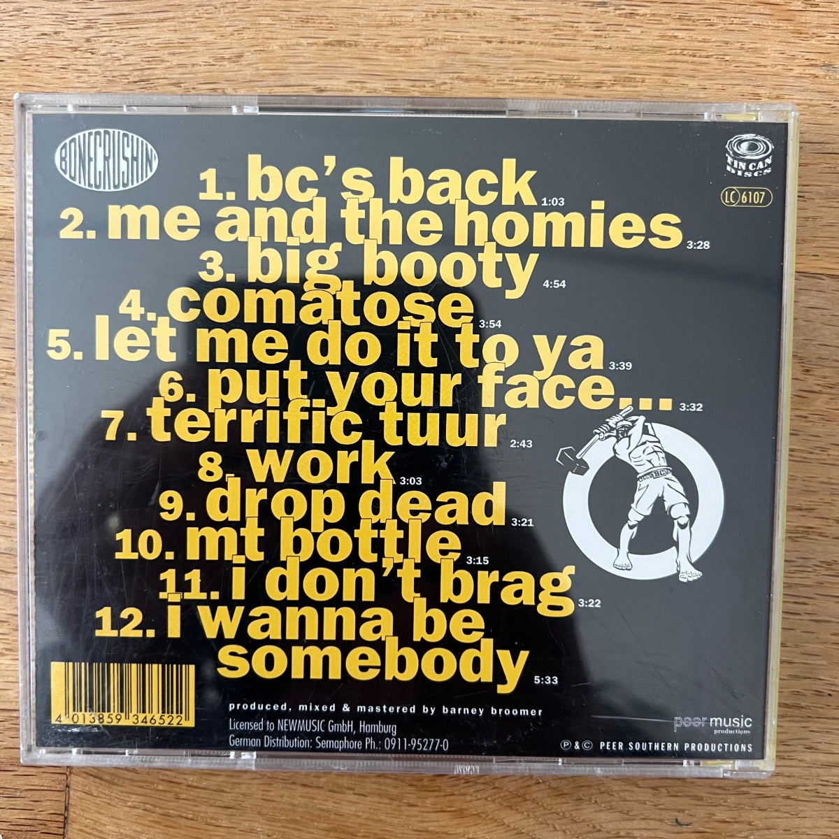 Bonecrushin' - All Bills Paid / CD - 1. D-Press. 1996 - (M-/M-)