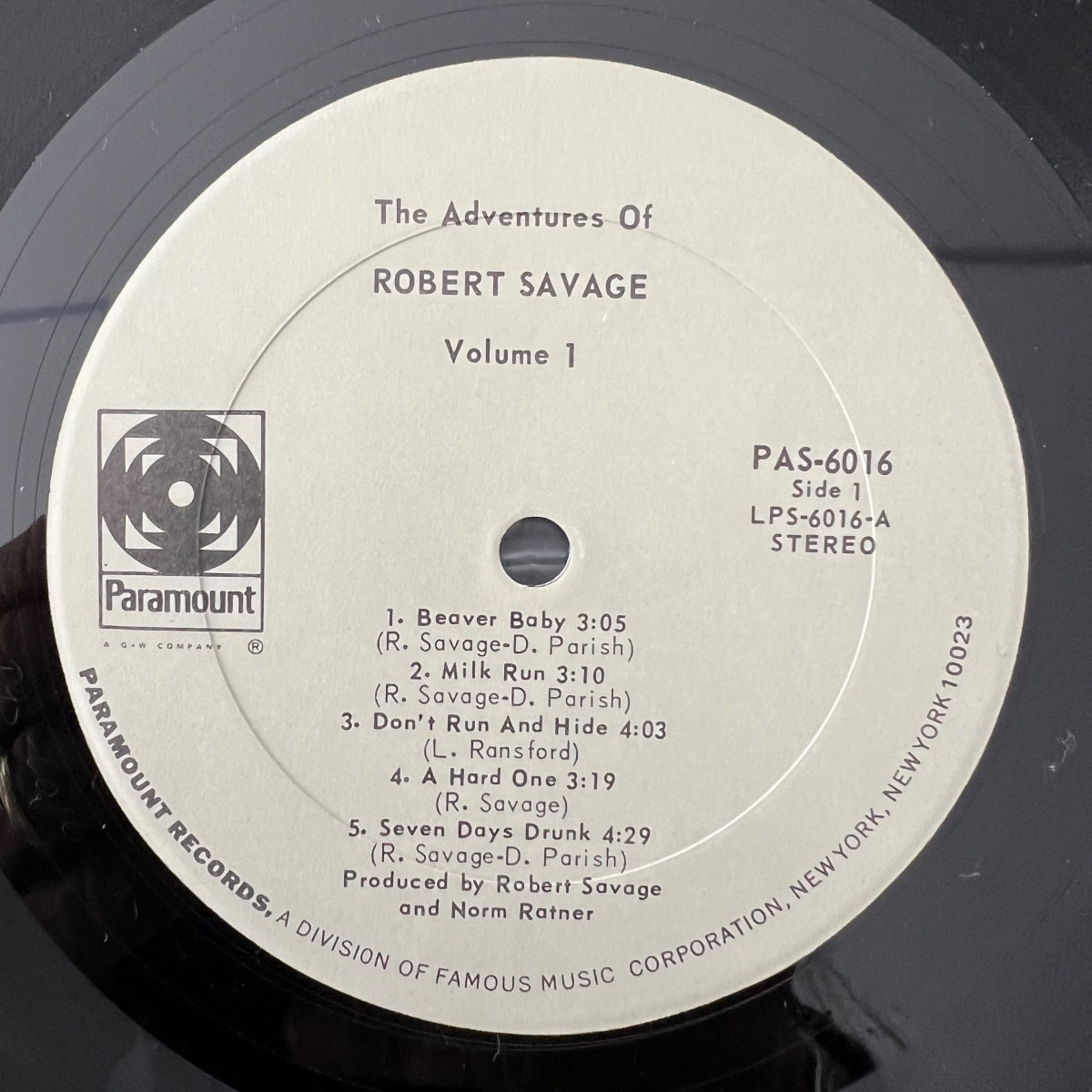 Robert Savage - The Adventures Of... Vol. 1 / 1. US-Press. 1971 - (M-/VG++)