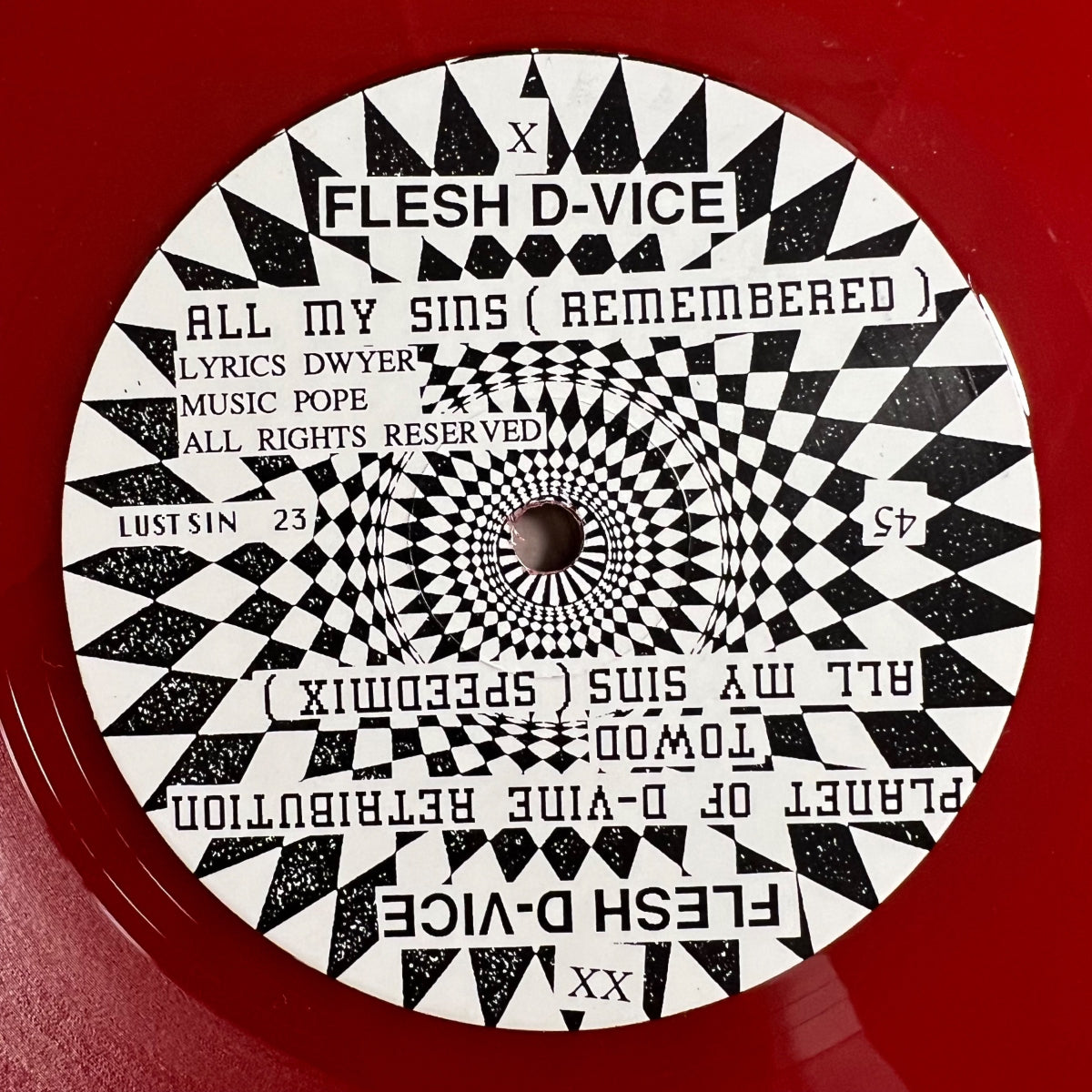 Flesh D-Vice - All My Sins / 1. New Zealand-Press. 1990 - (M-/M-)
