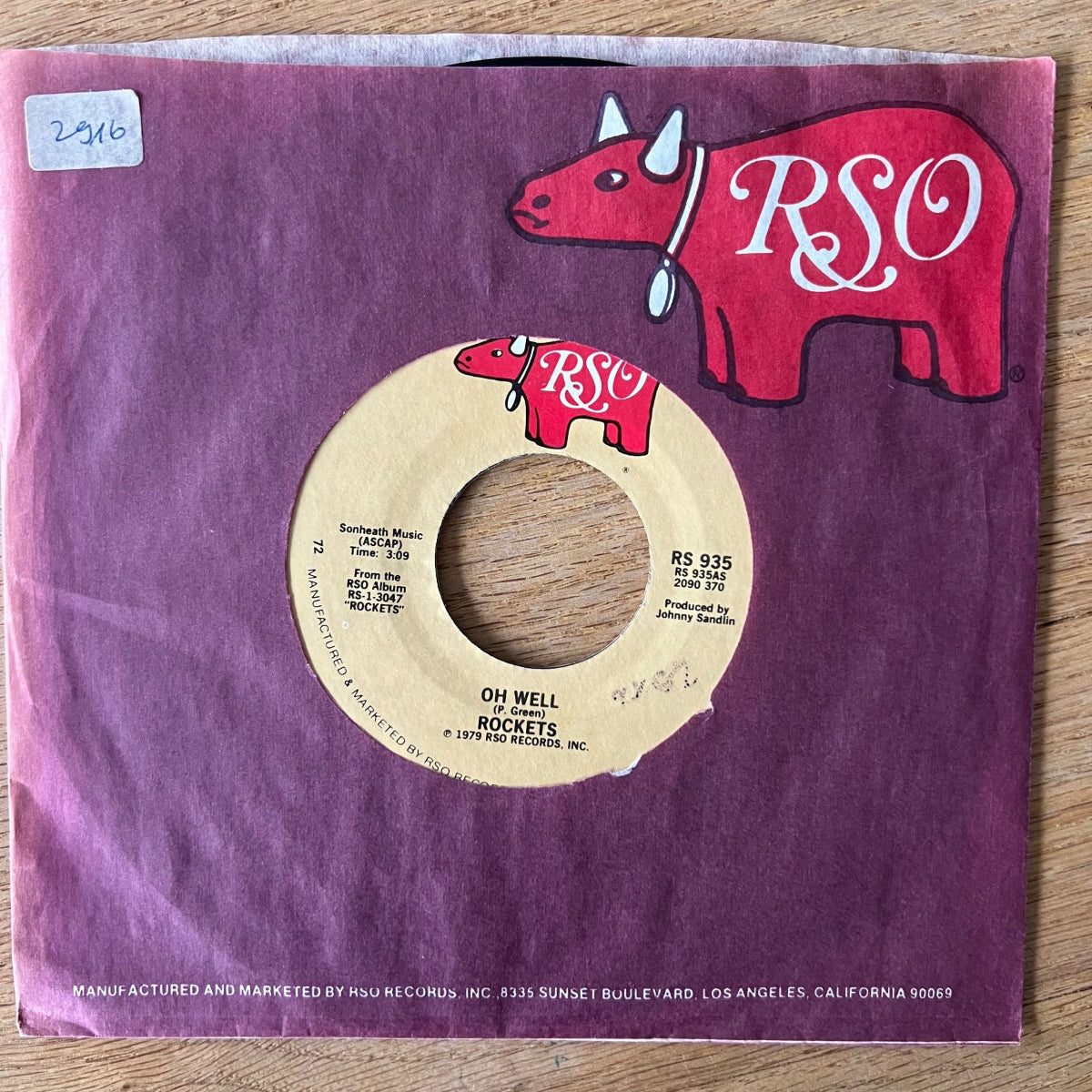 Rockets - Oh Well / 1. US-Press. 1979 - (M-/VG+)