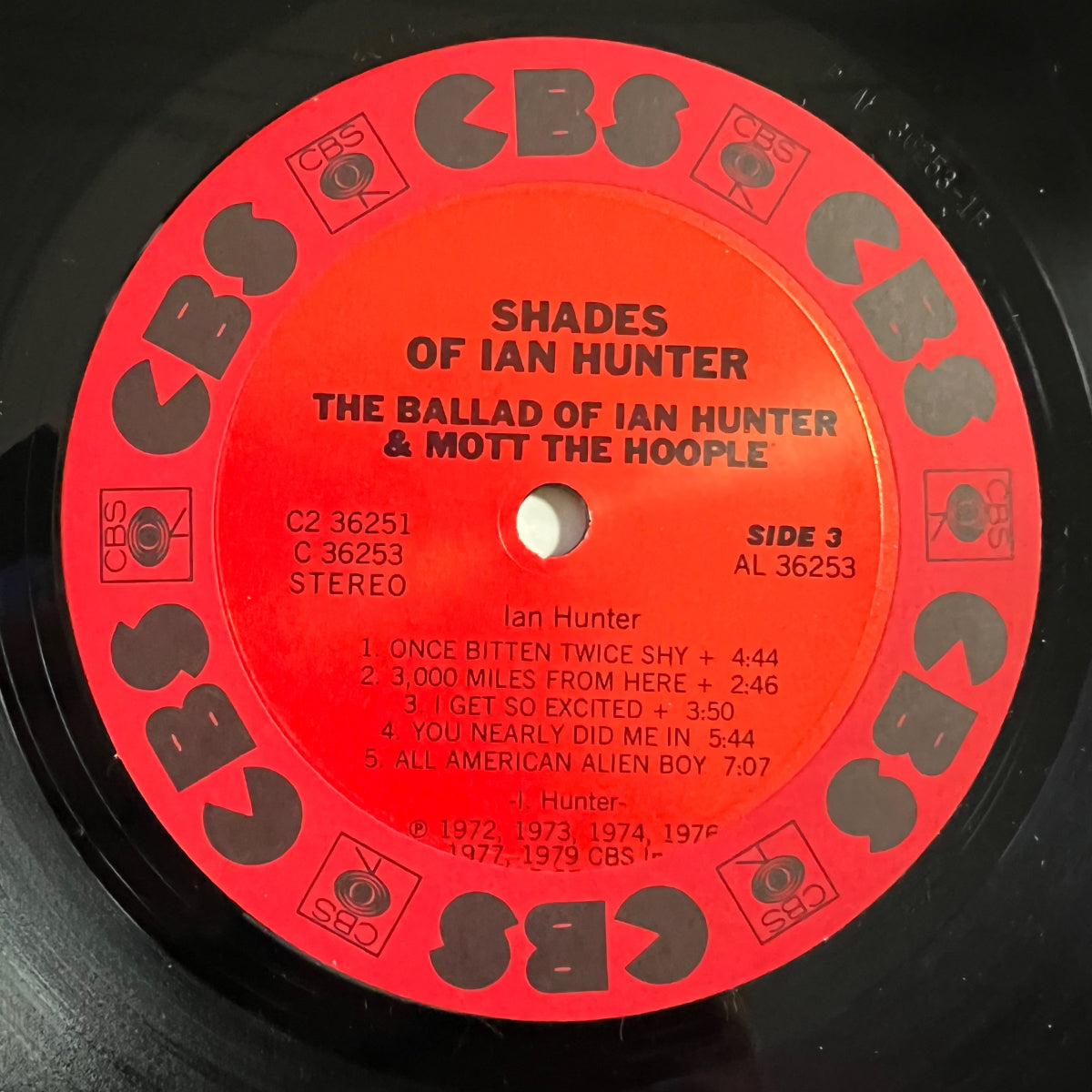 Ian Hunter - Shades Of Ian Hunter / 2 LP - 1st US Press. 1979 - (M-/VG+)