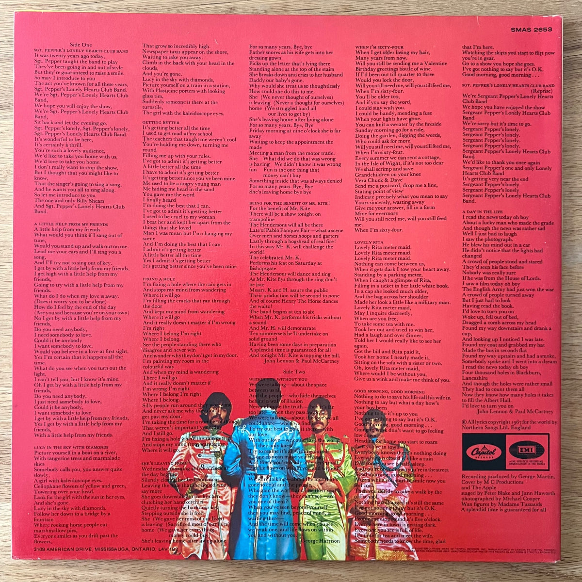 Beatles - Sgt. Pepper's Lonely Hearts Club Band / Canada-Press. 1983 - (M-/M-)