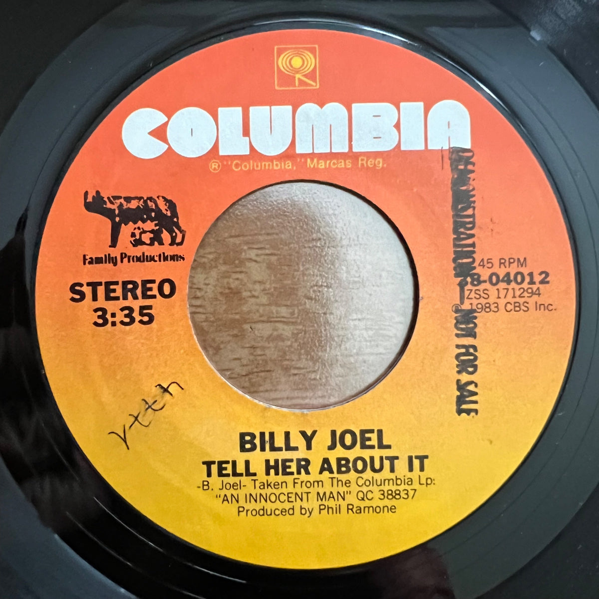 Billy Joel - Tell Her About It / 1. US-Press. 1983 - (M-/VG++)