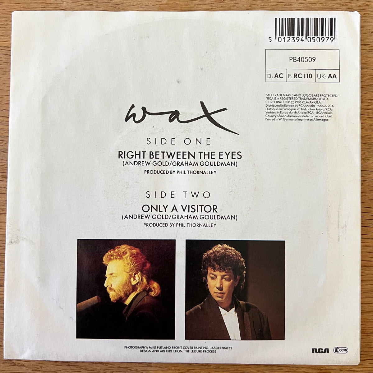 Wax - Right Between The Eyes / 1. EU-Press. 1986 - (M-/VG++)