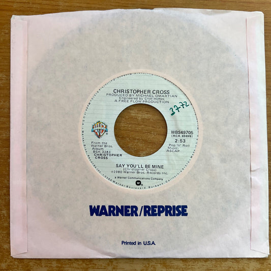 Christopher Cross - Say You'll Be Mine / 1. US-Press. 1980 - (M-/M-)