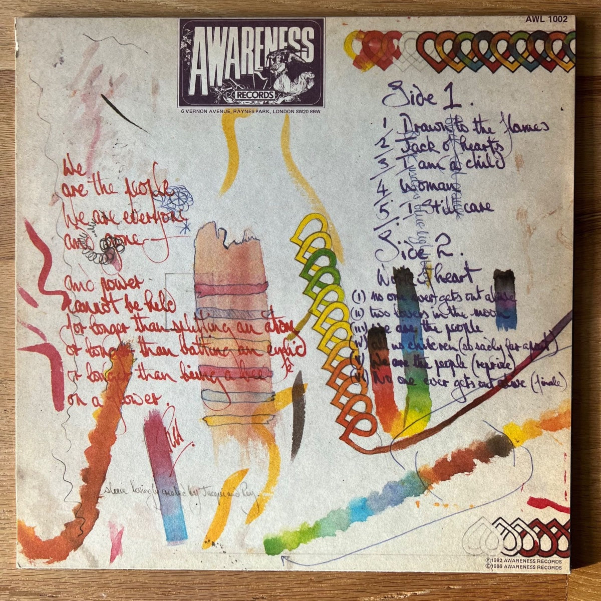 Roy Harper - Work Of Heart / UK-Press. 1986 - (M-/M-)