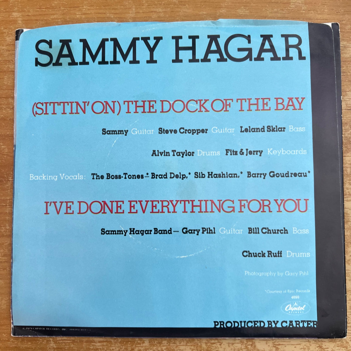 Sammy Hagar - Sittin' On The Dock Of The Bay / 1. US-Press. 1979 - (M-/VG++)