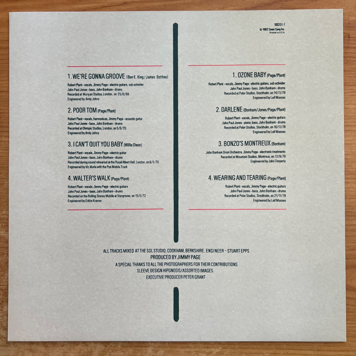 Led Zeppelin - Coda / US-Press. 2001 - Audiophile. Press. 200gr. - (Mint)