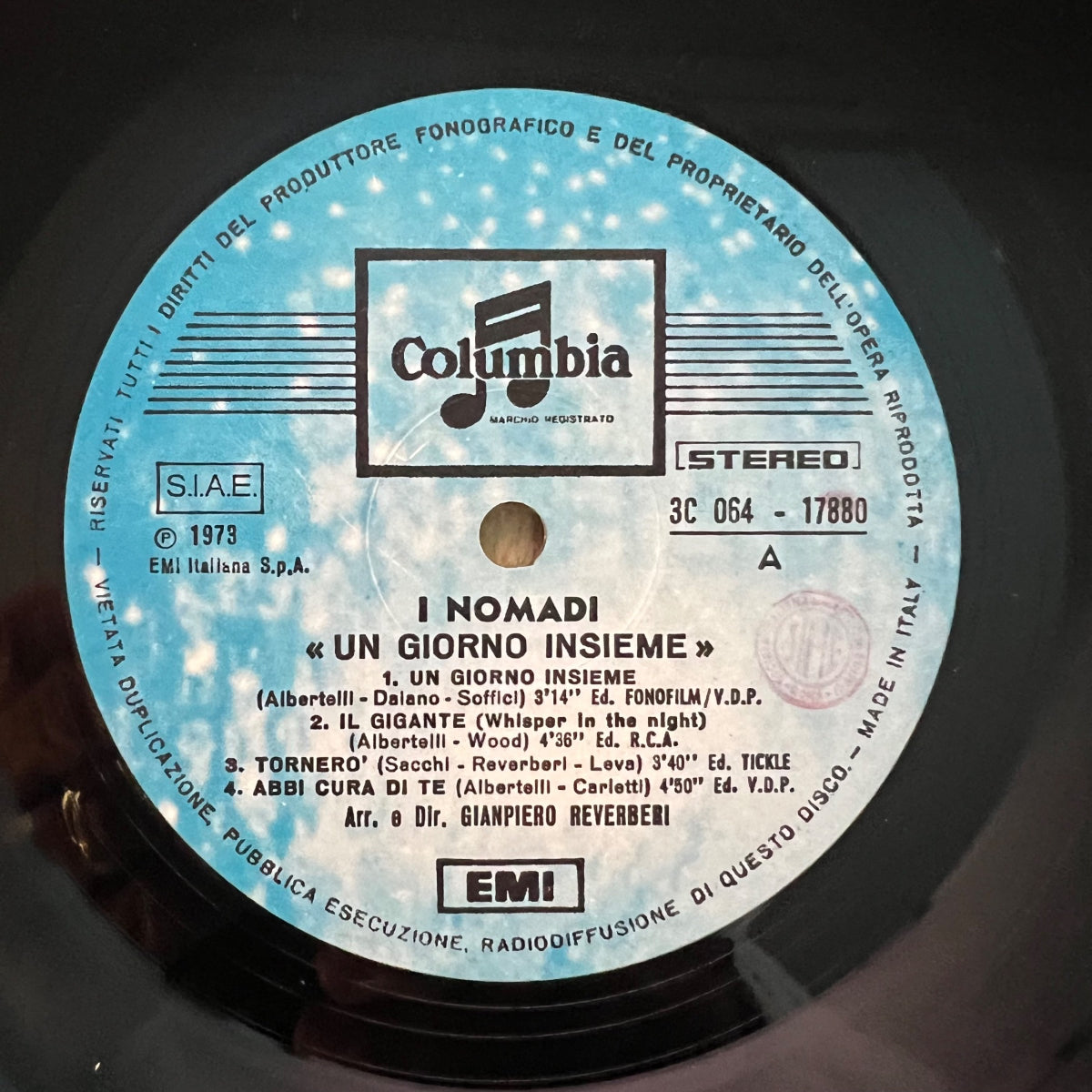 I Nomadi - Un Giorno Insieme / 1. Italy-Press. 1973 & Poster - (M-/M-)