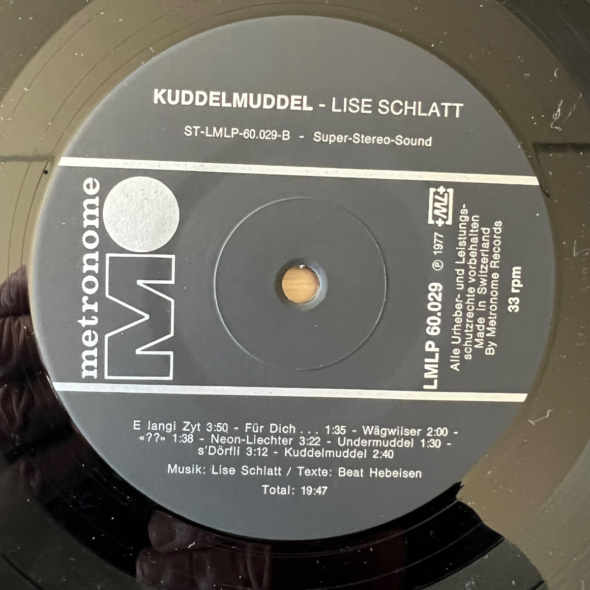 Lise Schlatt - Kuddelmuddel / 1. Swiss-Press. 1977 - (M-/VG++)