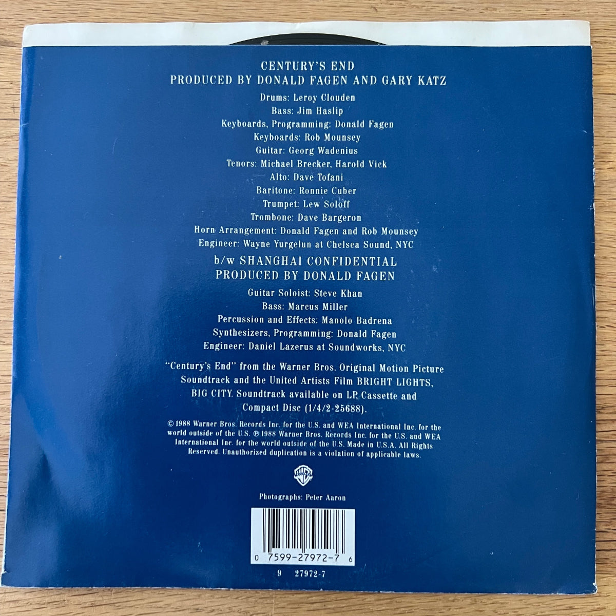 Donald Fagen - Century's End / 1. US-Press. 1988 - (M-/VG++)