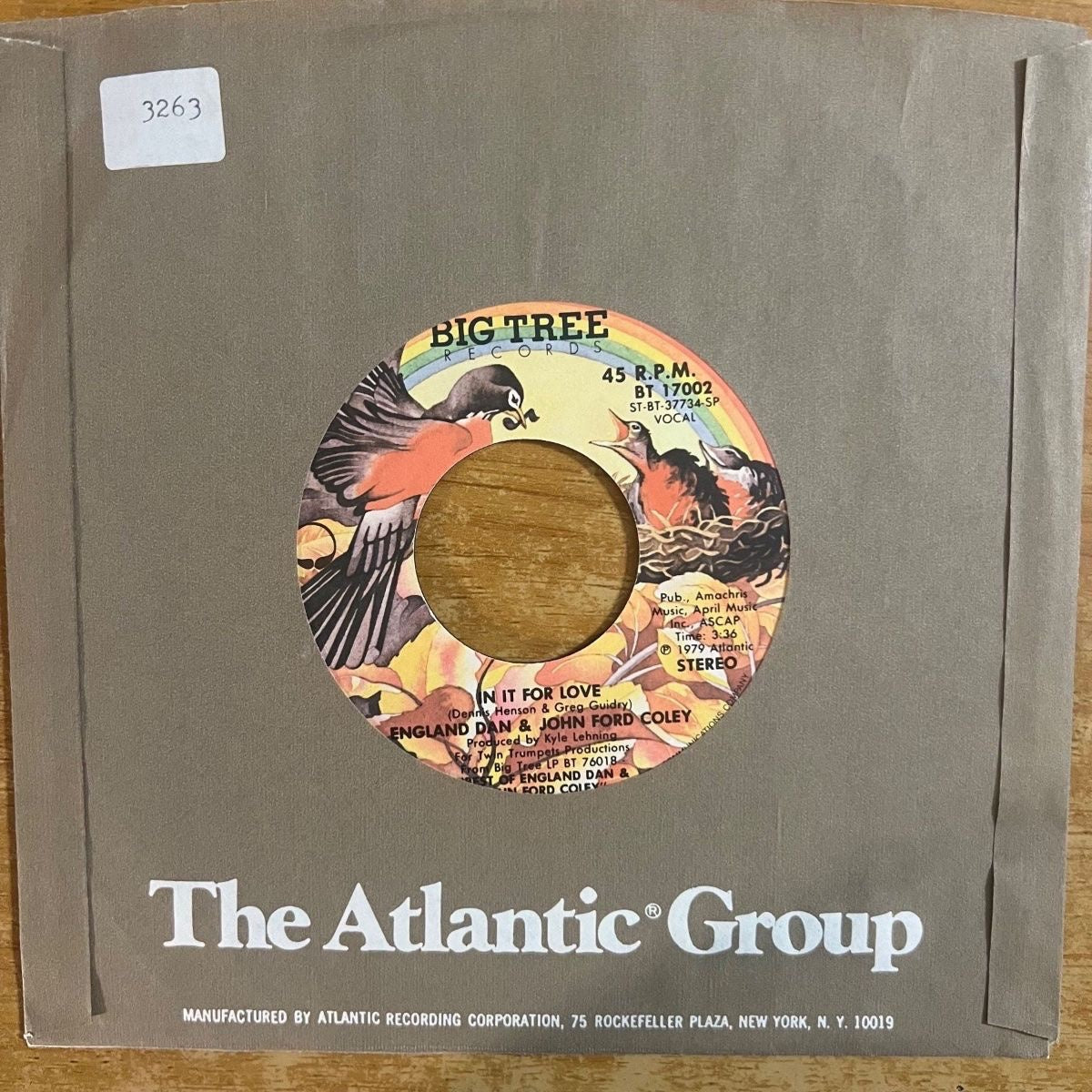 England Dan & John Ford Coley - In It For Love / 1. US-Press. 1979 - (M-/VG++)