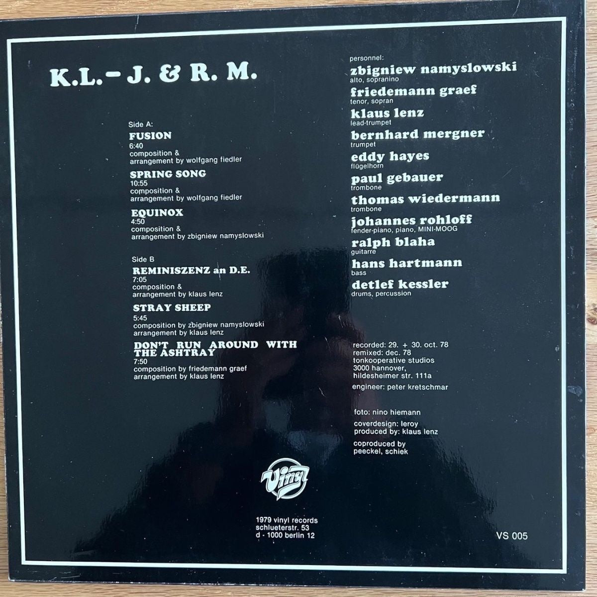 Klaus Lenz Jazz & Rock Machine - Fusion / D-Press. 1979 - (M-/M-)
