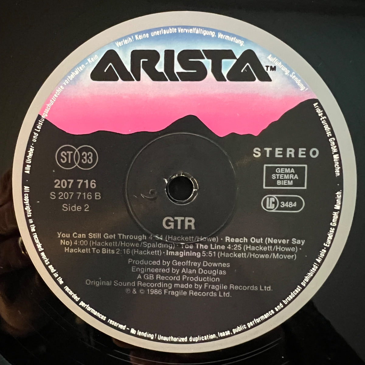 GTR - Same / 1st D-Press. 1986 - (VG++/VG++)
