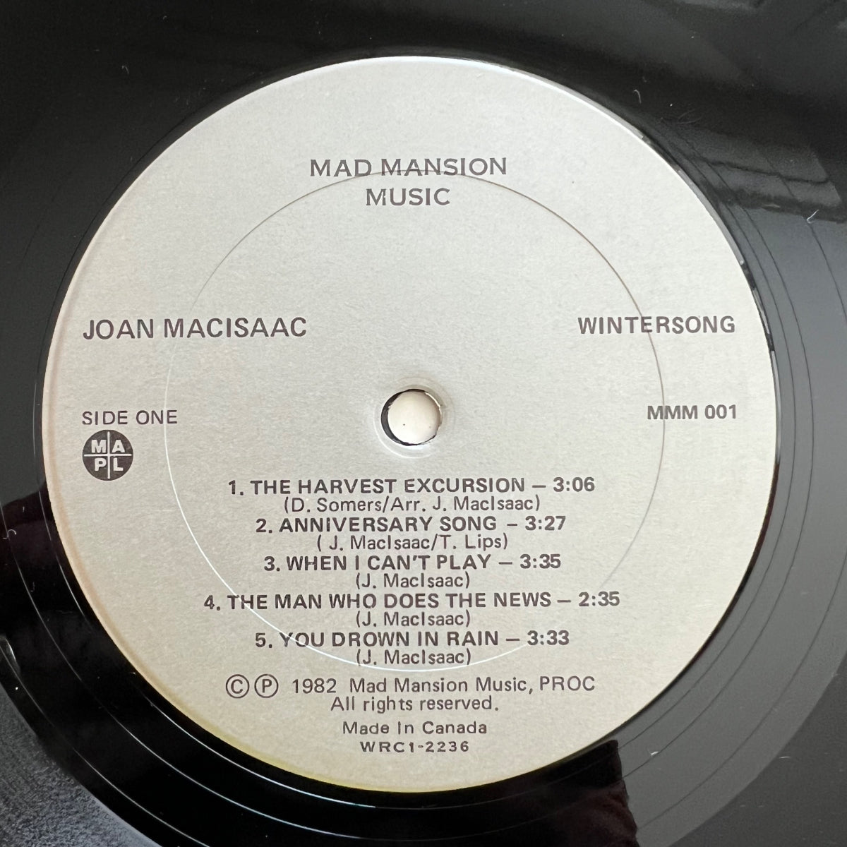 Joan Mac Isaac - Wintersong / 1. Canada-Press. 1982 - (M-/VG++)