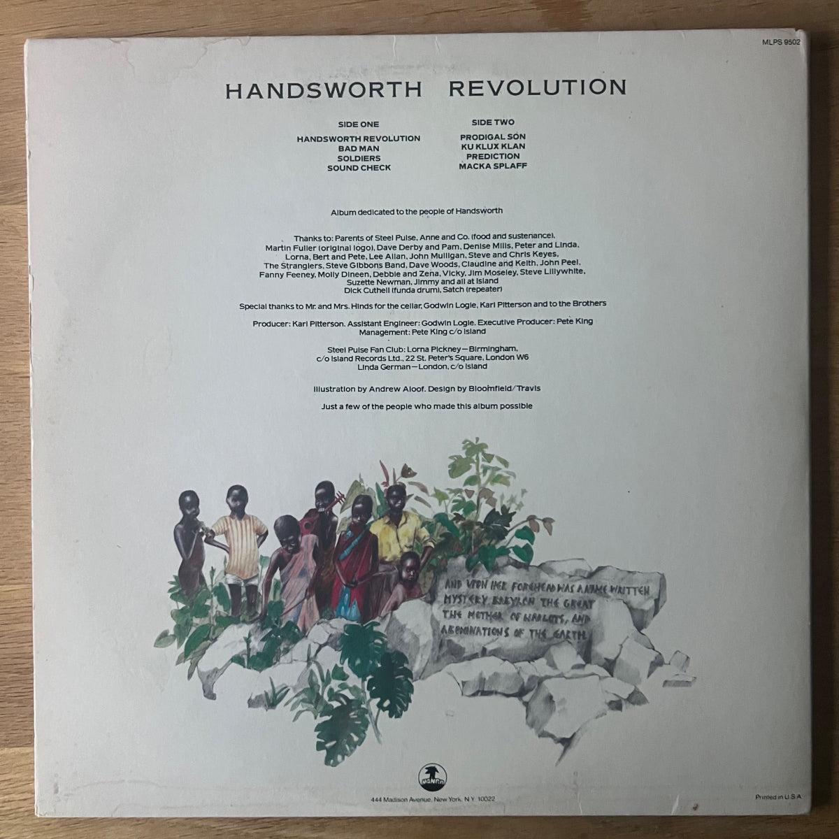 Steel Pulse - Handsworth Revolution / 1. US-Press. 1978 - (VG++/VG++)