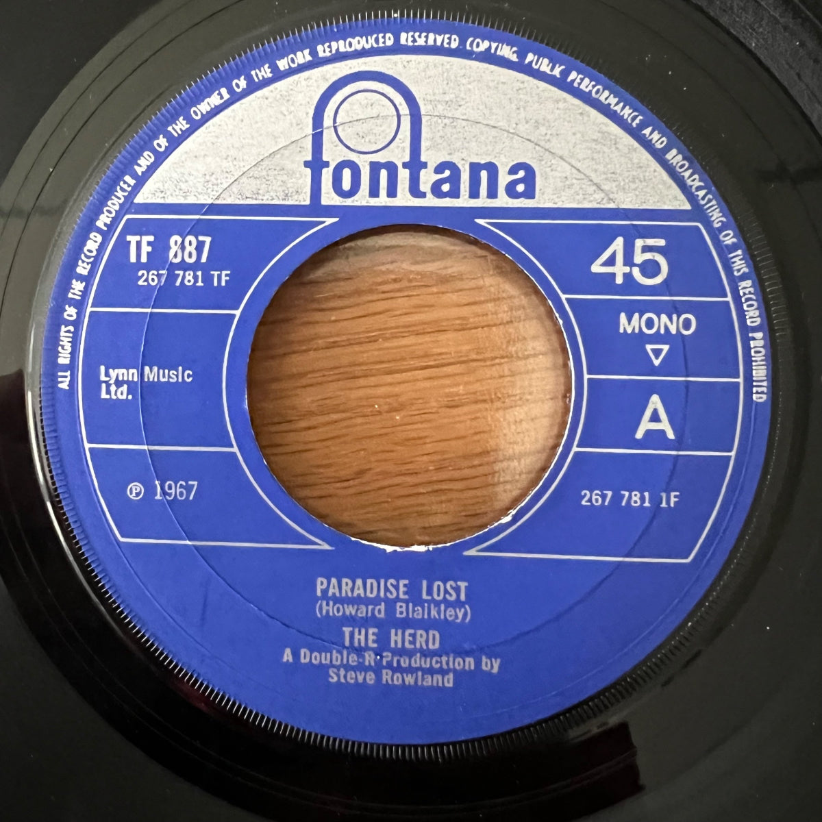 Herd - Paradise Lost / 1. UK-Press. 1967 - (VG+/Neutral)