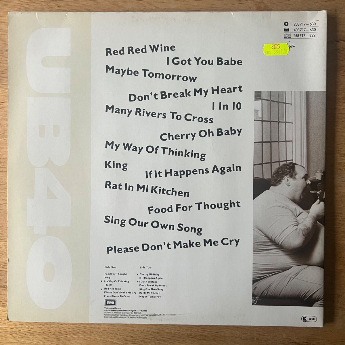 UB40 - The Best Of (Vol. 1) // 1. D-Press 1987 - (M-/VG++)