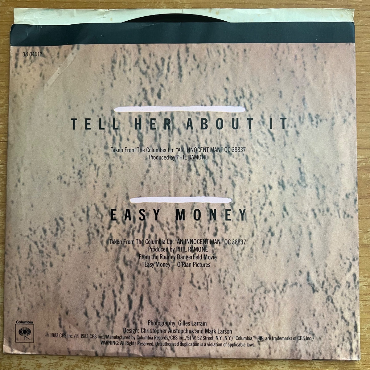 Billy Joel - Tell Her About It / 1. US-Press. 1983 - (M-/VG++)