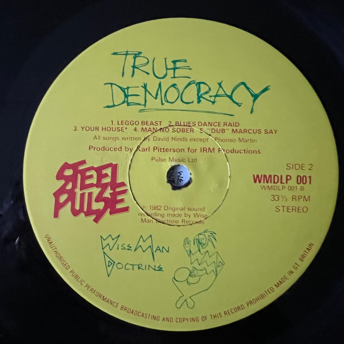 Steel Pulse - True Democracy / 1. UK-Press. 1982 - (M-/M-)