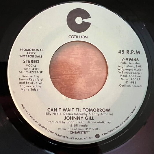 Johnny Gill - Can't Wait Til Tomorrow / US-Promo 1985 - (M-/Neutral)