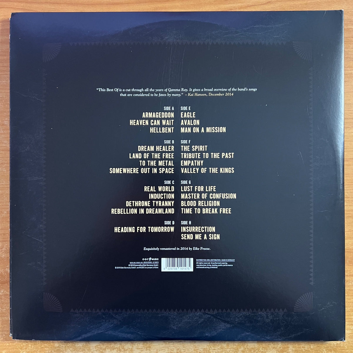 Gamma Ray - The Best Of / 4 LP - 1. D-Press. 2015 - (Mint / M-)