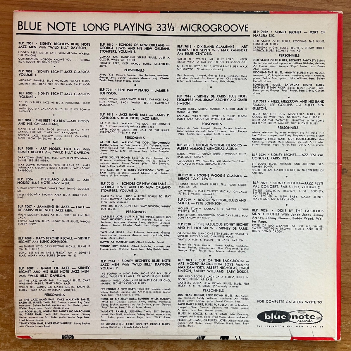 James P. Johnson's Blue Note Jazzmen - Jazz Band Ball / 1. US-Press. 1951 - (M-/VG++)