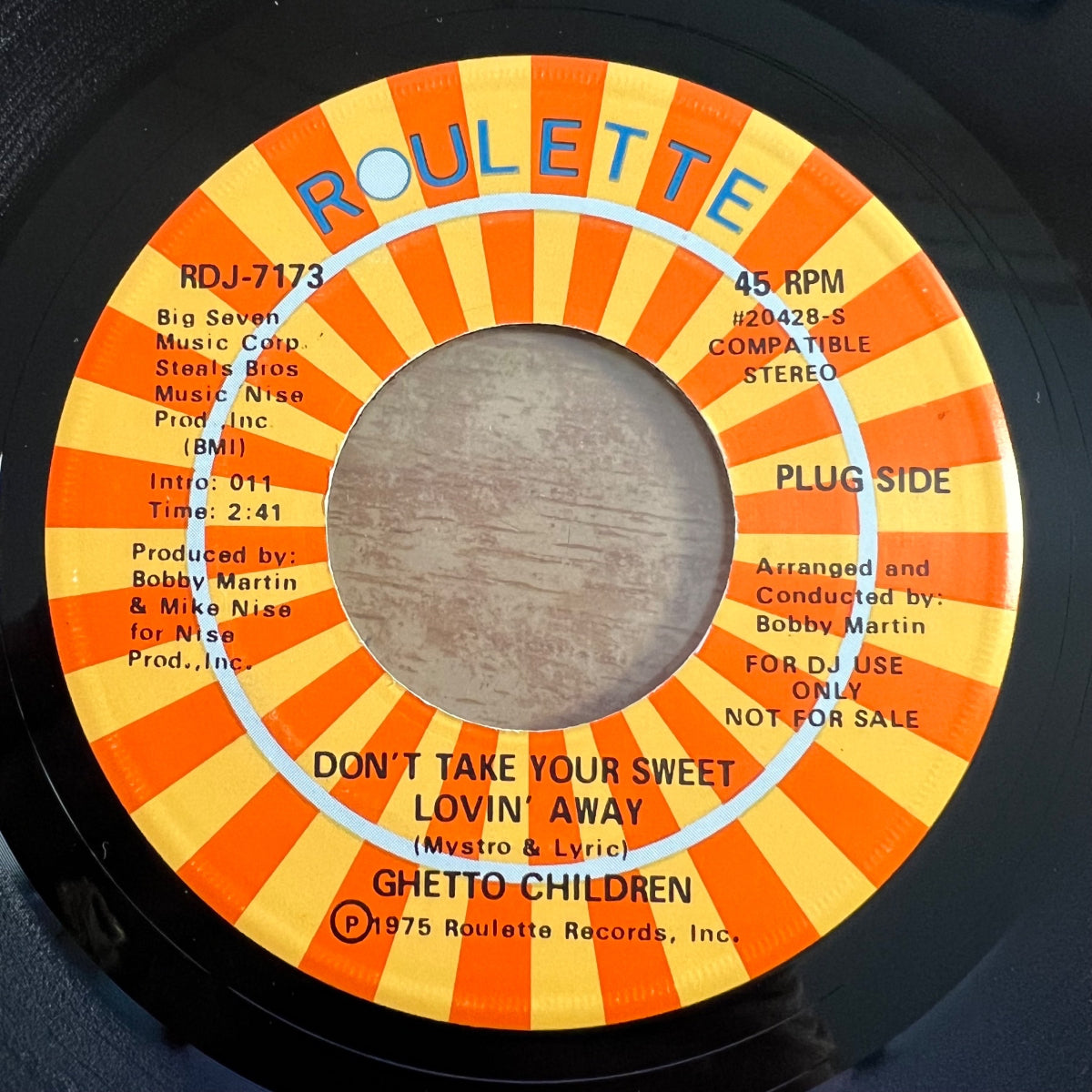 Ghetto Children - Don't Take Your Sweet Lovin' Away / US-Promo. 1975 - (M-/Neutral)